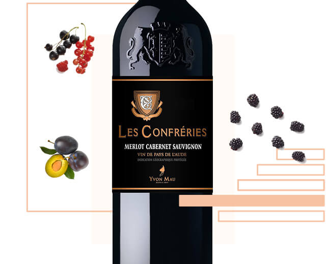 Les Confreries Rouge Merlot Cabernet Sauvignon